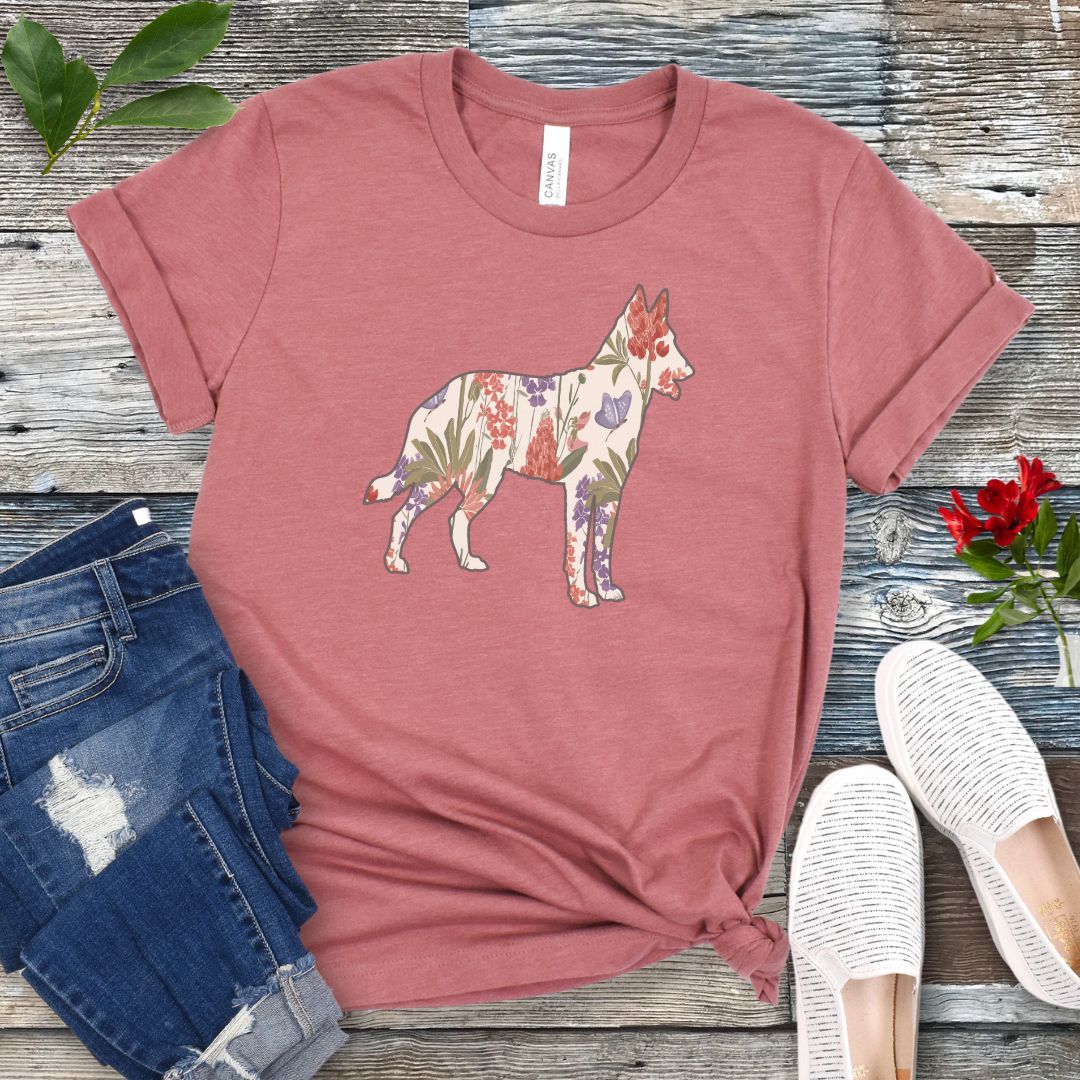 Spring Wildflowers Malinois T-Shirt