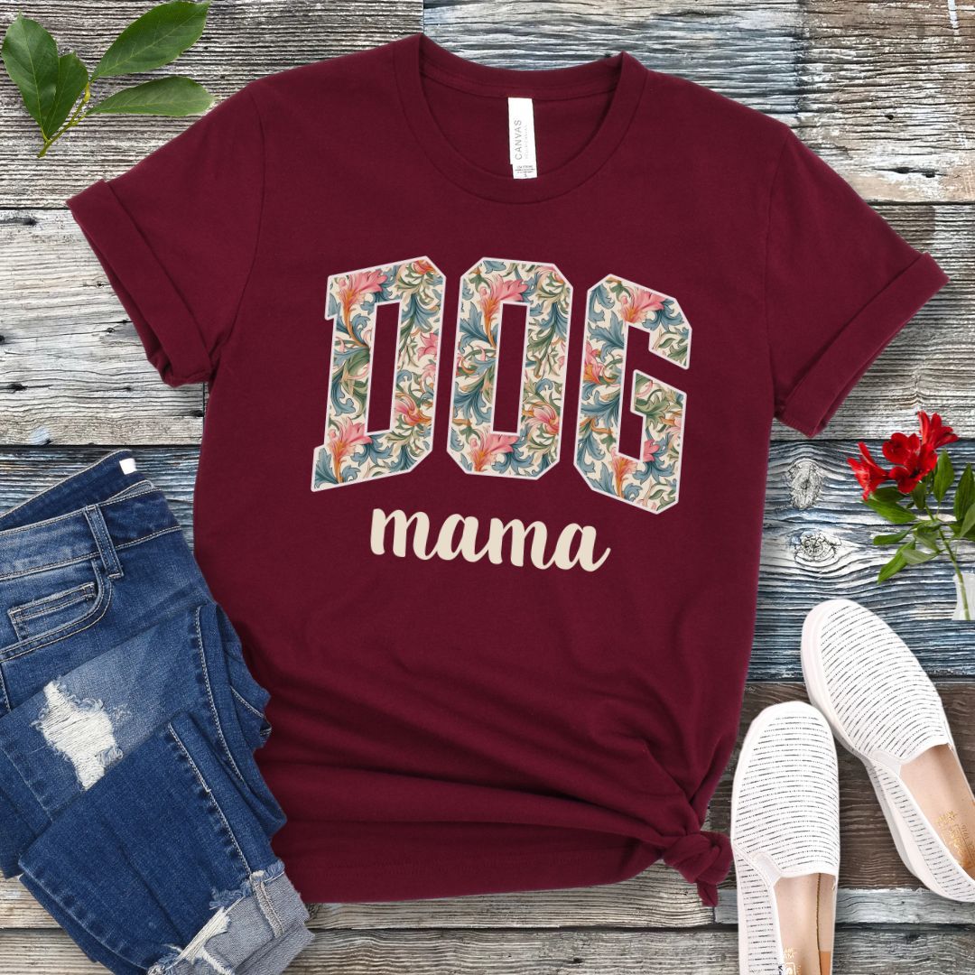 Floral Dog Mama T-Shirt