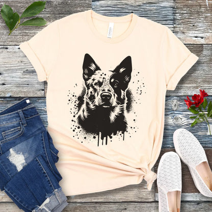 Heeler Cattle Dog Street Art T-Shirt
