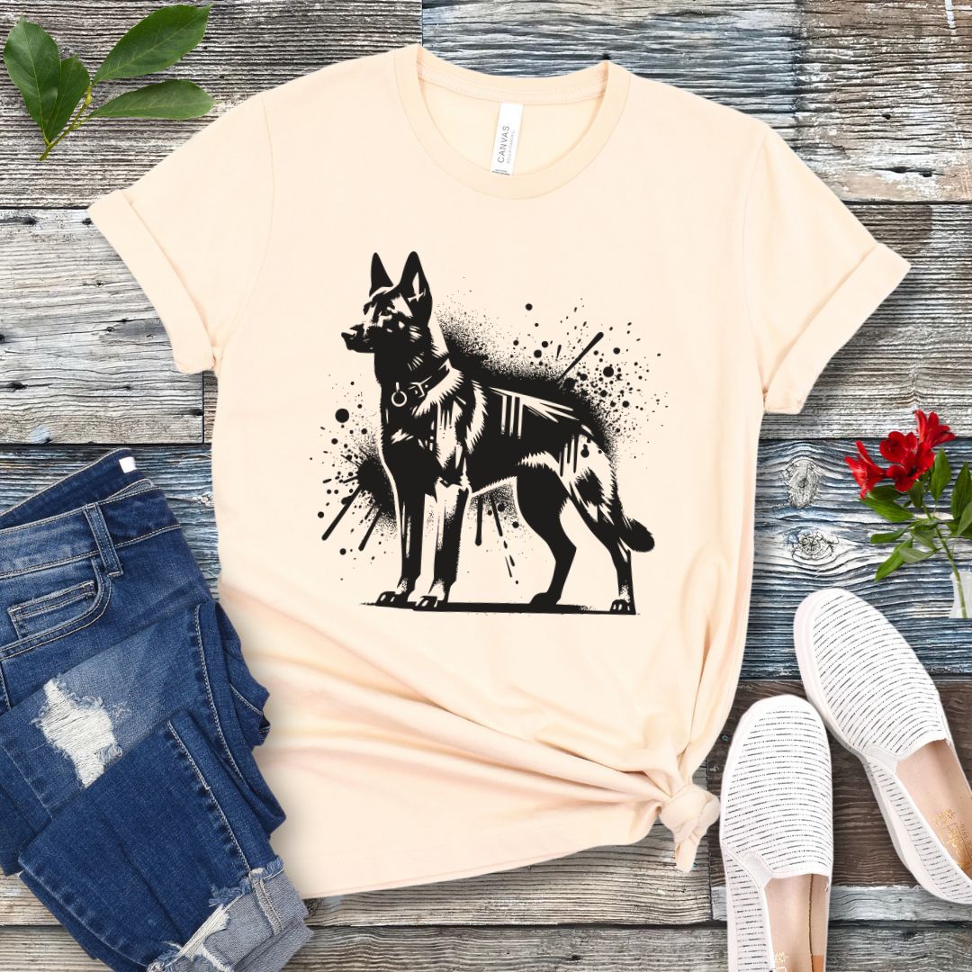 Belgian Malinois Street Art T-Shirt