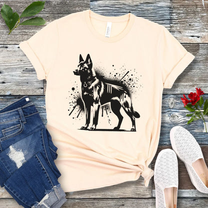 Belgian Malinois Street Art T-Shirt