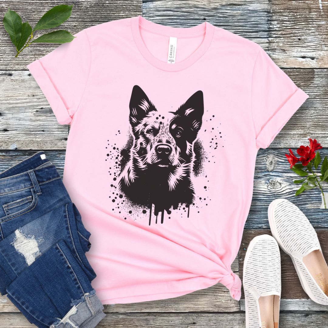Heeler Cattle Dog Street Art T-Shirt