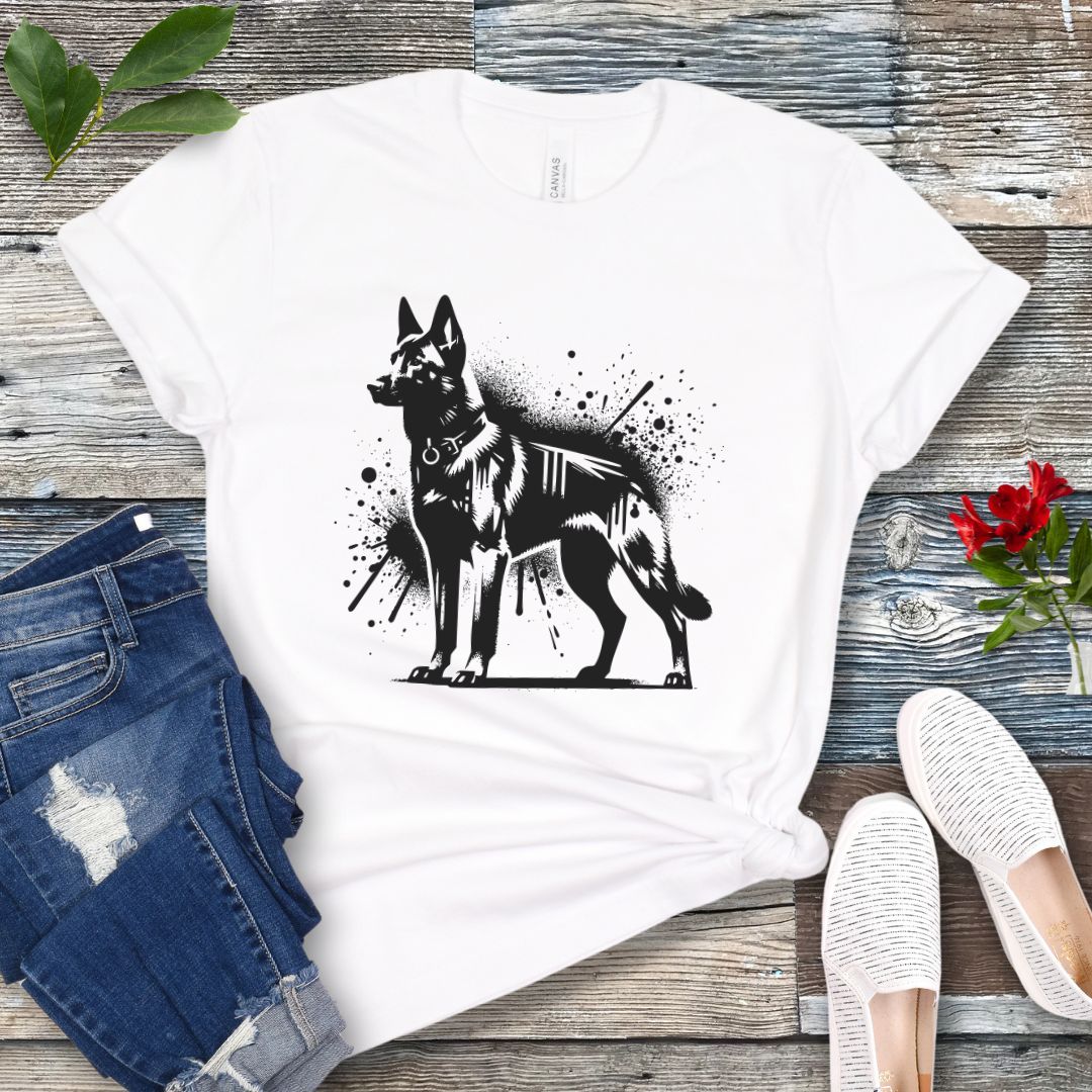 Belgian Malinois Street Art T-Shirt