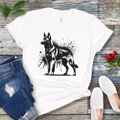 Belgian Malinois Street Art T-Shirt