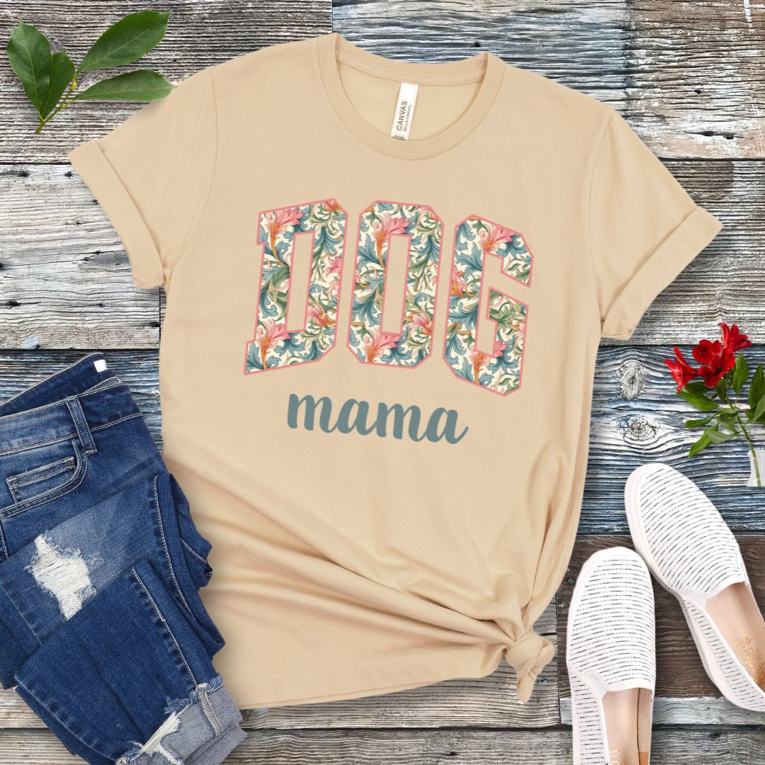Floral Dog Mama T-Shirt