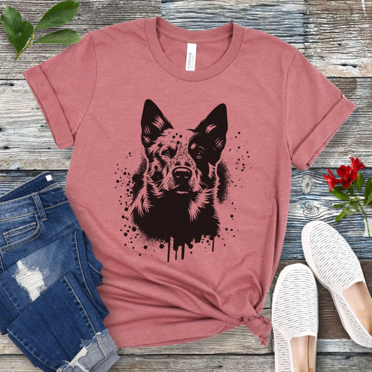 Heeler Cattle Dog Street Art T-Shirt