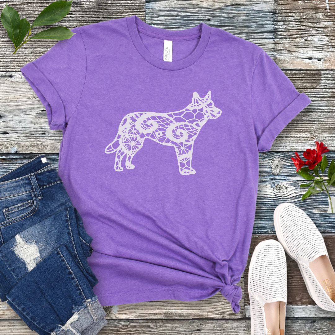Lace-Look Cattle Dog T-Shirt