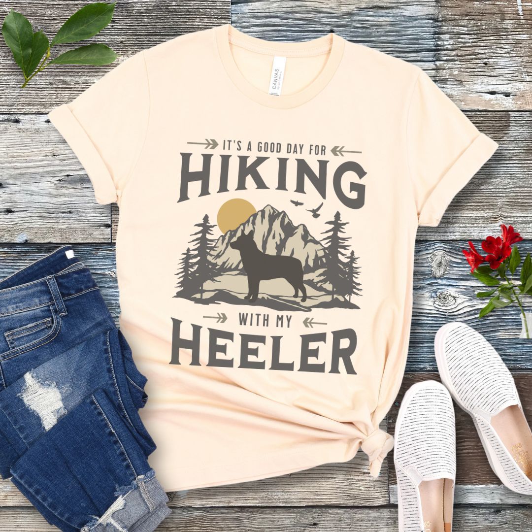 Heeler Vintage Dog Hiking T-Shirt