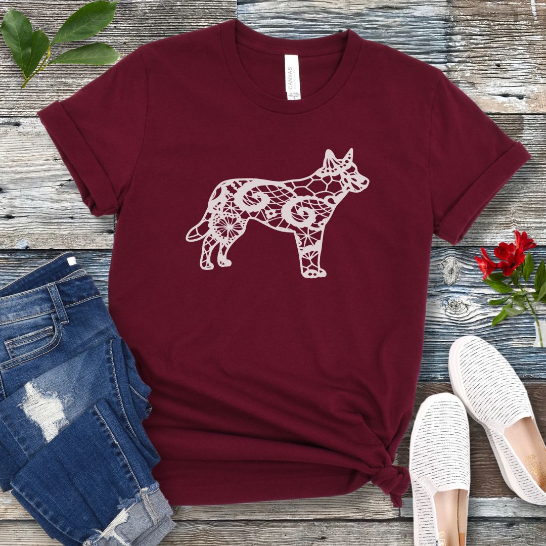 Lace-Look Cattle Dog T-Shirt