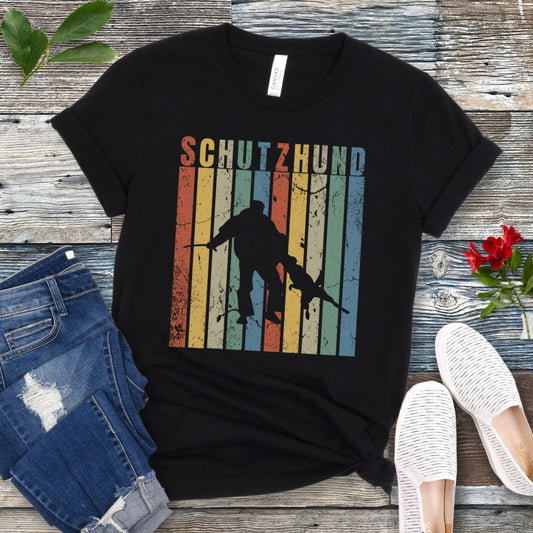 Retro Schutzhund Bite Work T-Shirt