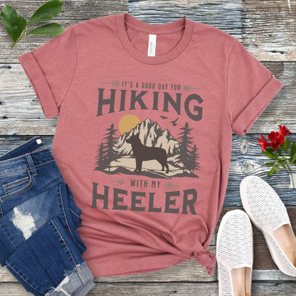 Heeler Vintage Dog Hiking T-Shirt