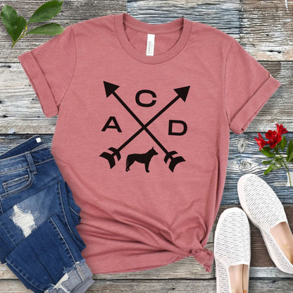 Crossed Arrows Australian Cattle Dog Mom T-Shirt