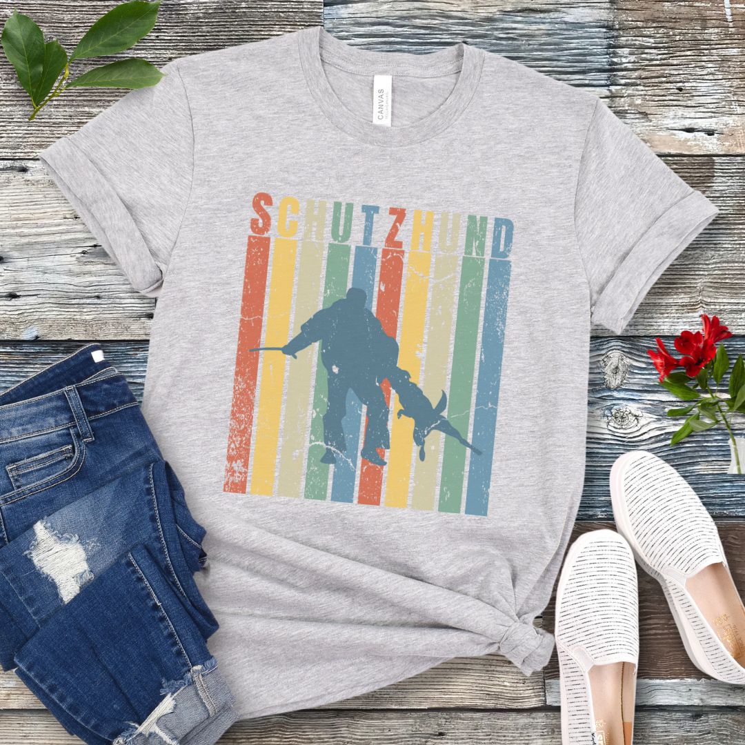 Retro Schutzhund Bite Work T-Shirt