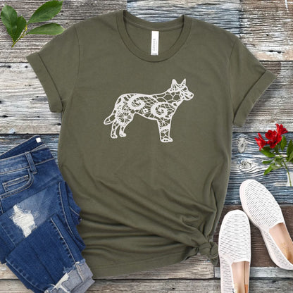 Lace-Look Cattle Dog T-Shirt