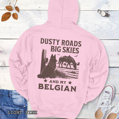 Dusty Roads Belgian Hoodie (Back Print)