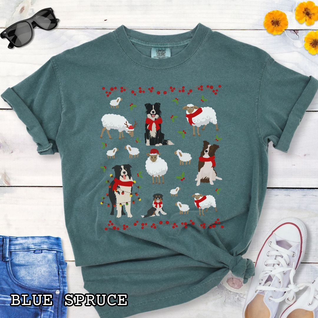Border Collie Christmas T-Shirt