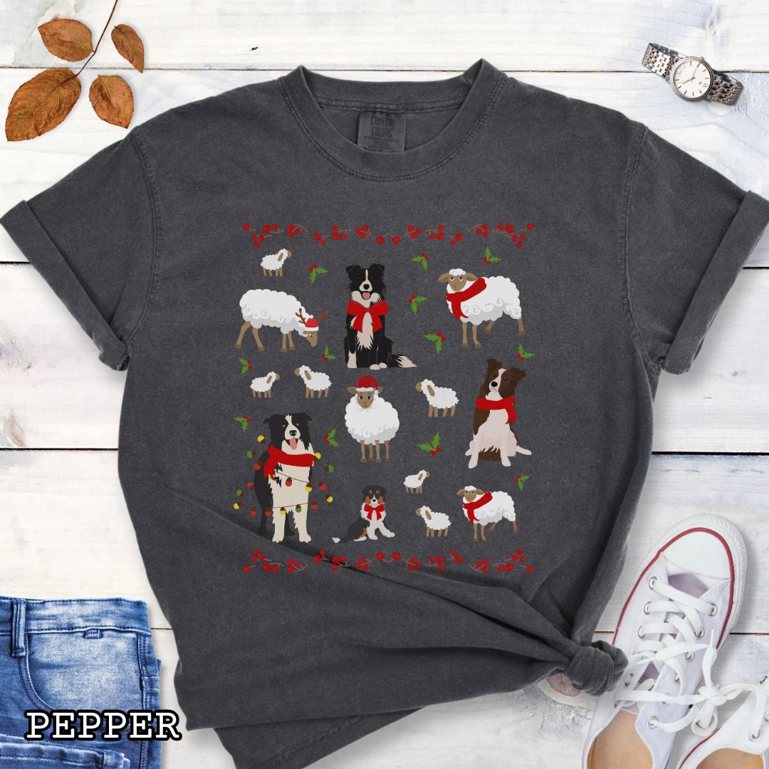 Border Collie Christmas T-Shirt
