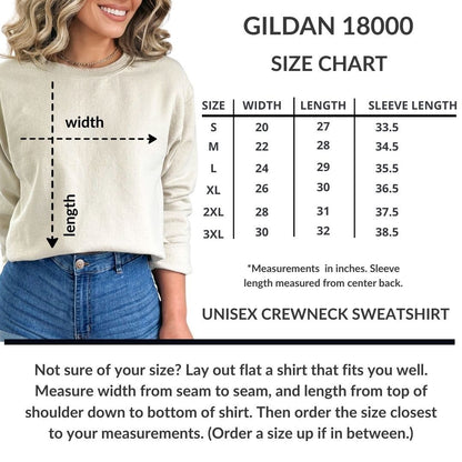 Gildan 18000 size chart
