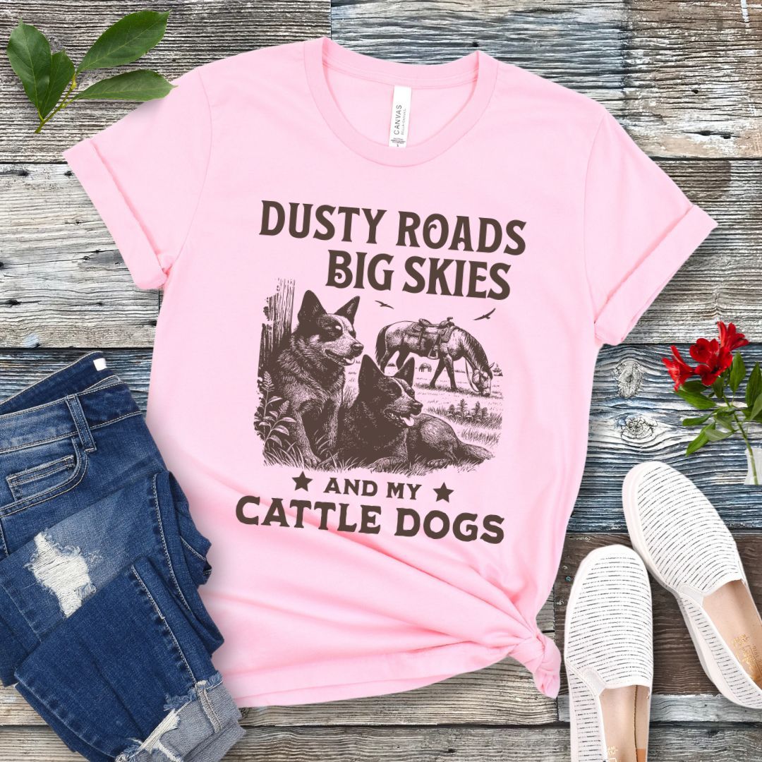 Dusty Roads Cattle Dog T-Shirt